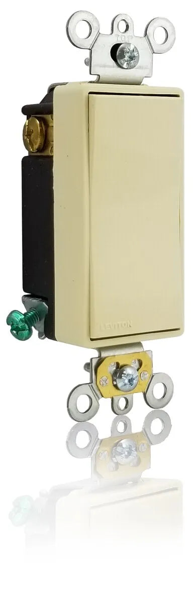 Momentary Decorator/Designer Switch, Single Pole (Ivory) (1800377)