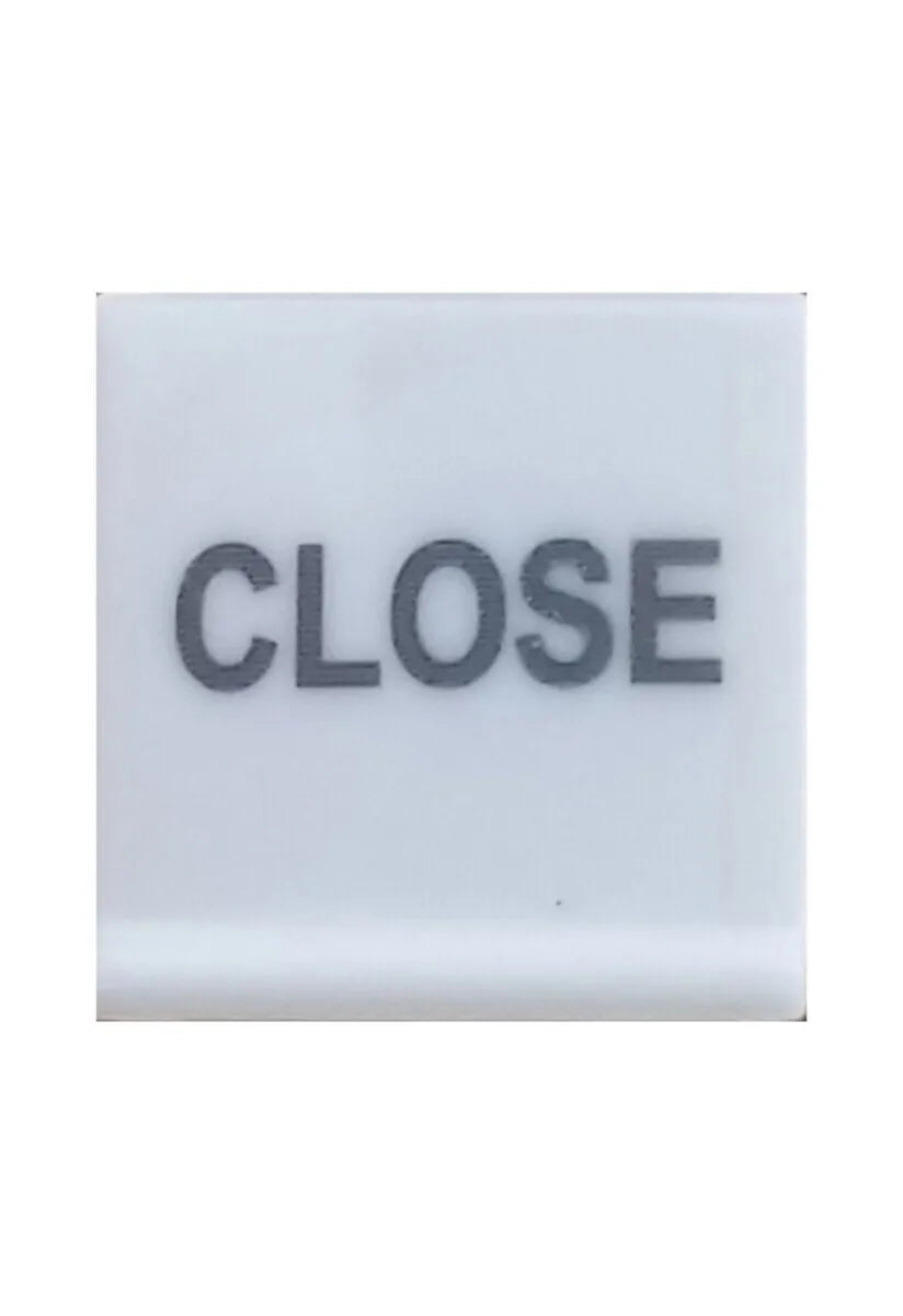 Decoflex Command Button Left "Close, " White (9016568)