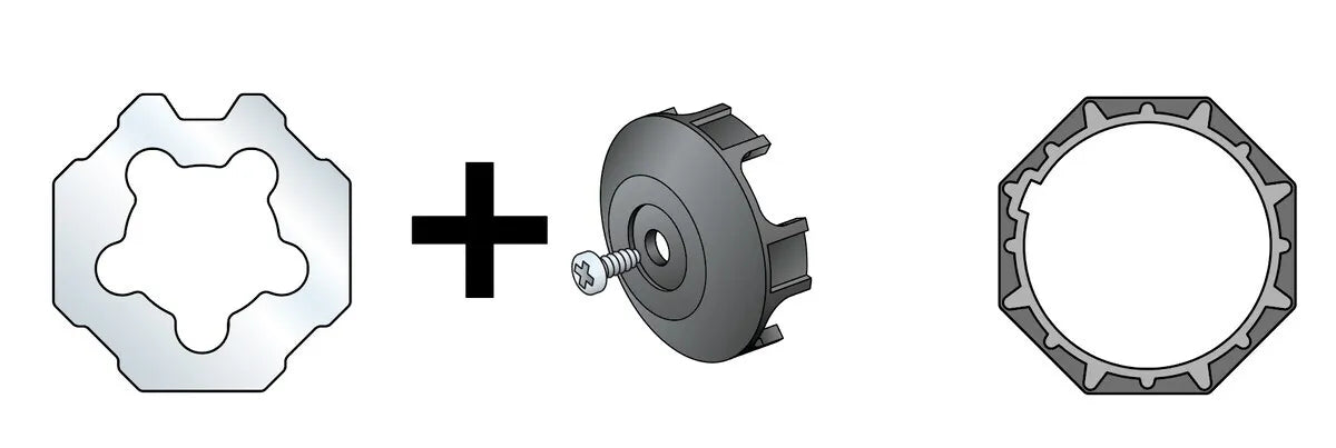 T6 70mm Octagonal Aluminum Drive Wheel (9018630)
