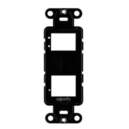 Decoflex Switch Plate 2 Channel, Black (9018985)
