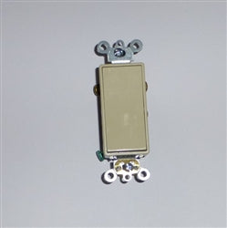 Maintained Decorator/Designer Switch Single Pole (Ivory) (1800373)