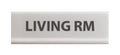 Decoflex Button, Large, White, "Living Rm" (9016421)