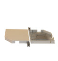 End - Caps 5.5" 137mm 45 Degree White (2004751)