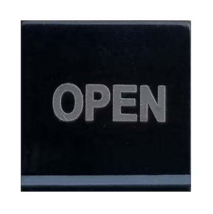Decoflex Command Button Right "Open, " Black (9016573)