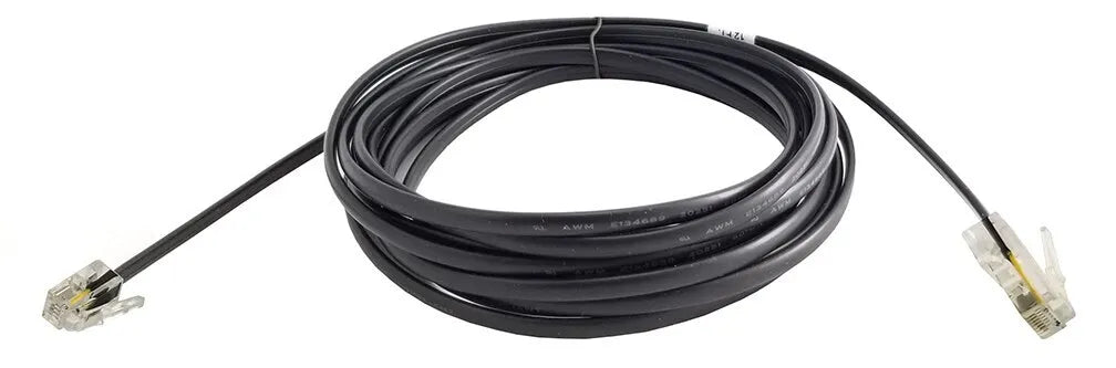 4-Conductor 26 Awg Modular Cable RJ9 to RJ45 - 12 Ft. (Data Only, Black) (9018543)