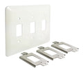Rocker Switch Plate Kit, 3 Gang White (2005668)