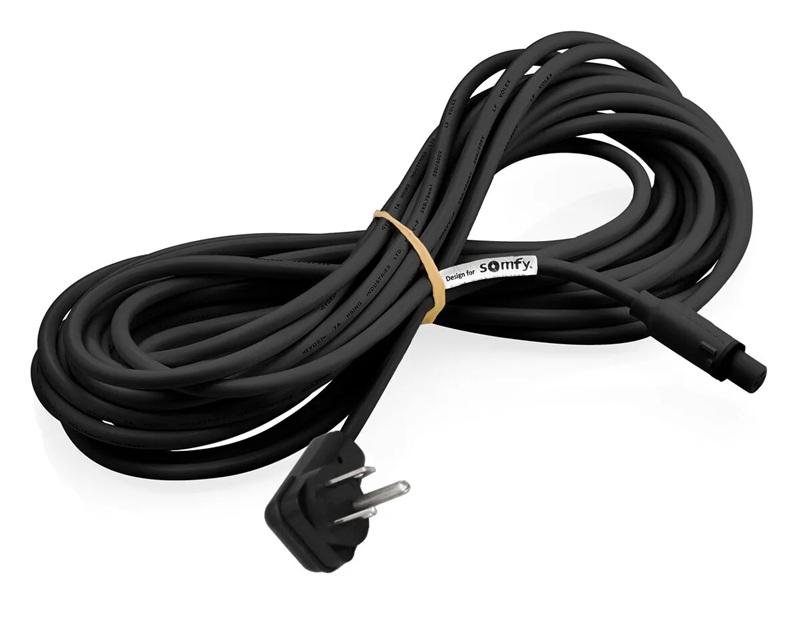 Fast Connector Extension Cable 3C SJTW with NEMA Plug - 18 Ft., Black (9028673)