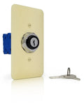 Heavy Duty Maintained Indoor Key Switch (Ivory Switch Plate) (1800332)