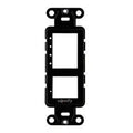 Decoflex Switch Plate 4 Channel, Black (9018983)