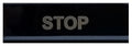 Decoflex Command Button Large "Stop, " Black (9018941)