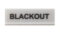 Decoflex Button, Large, White, "Blackout" (9016457)