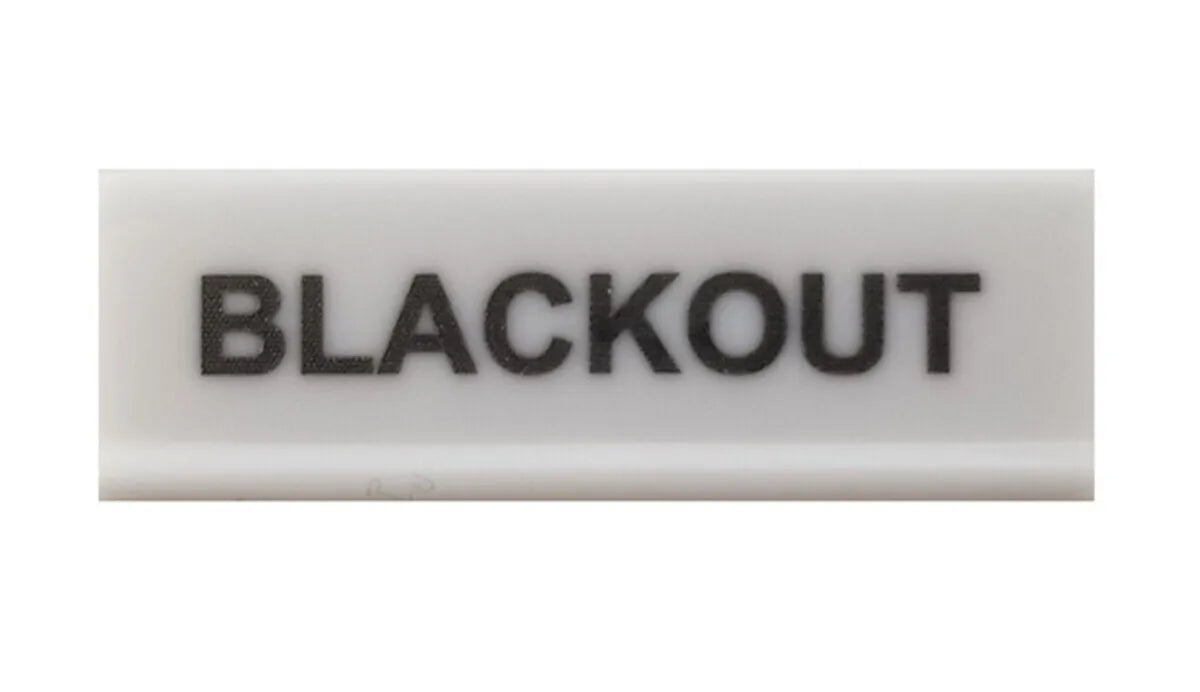 Decoflex Button, Large, White, "Blackout" (9016457)