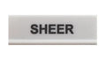 Decoflex Button, Large, White, "Sheer" (9016502)