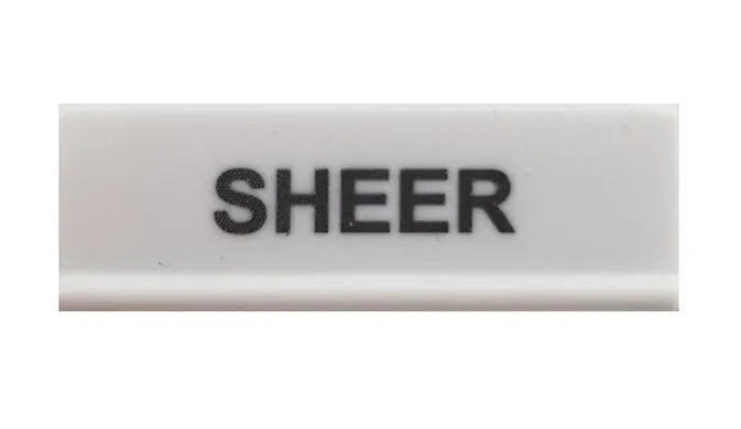 Decoflex Button, Large, White, "Sheer" (9016502)