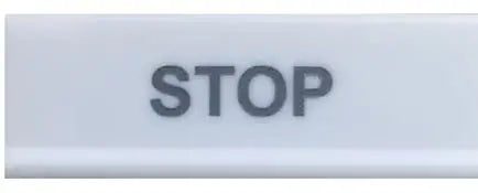 Decoflex Command Button Large "Stop, " White (9018939)