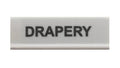 Decoflex Button, Large, White, "Drapery" (9016448)