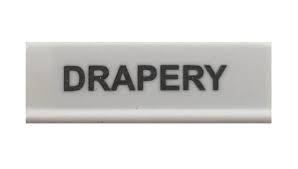 Decoflex Button, Large, White, "Drapery" (9016448)
