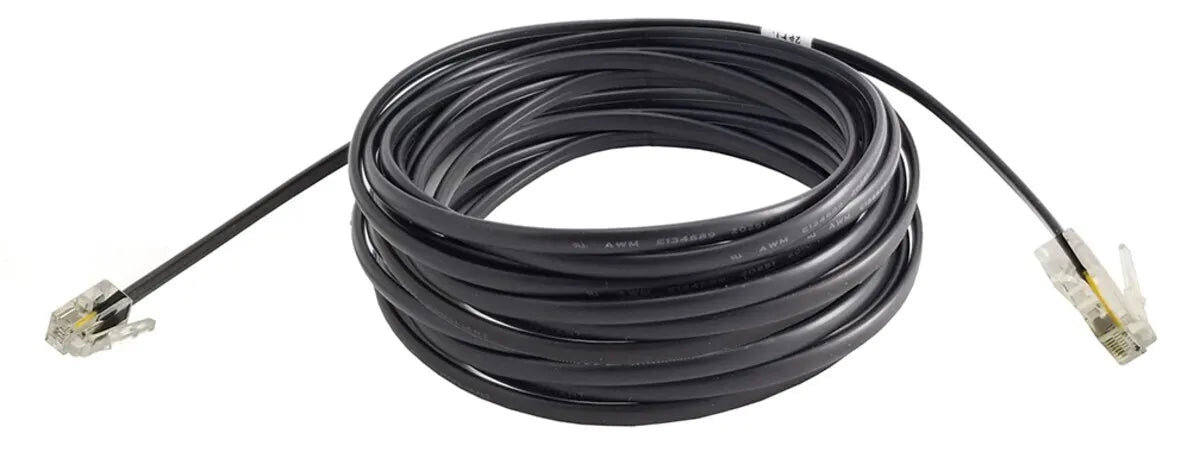 4-Conductor 26 Awg Modular Cable RJ9 to RJ45 - 24 Ft. (Power & Data, Grey) (9018548)