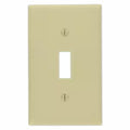 Plastic Toggle Single Gang Switch Plate (Ivory) (9011962)